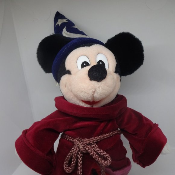 MICKEY MOUSE, The Disney Store 19" Apprentice SORCERER Fantasia Plush (NWT) - Picture 2 of 5